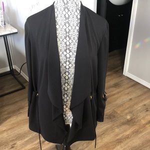 Anne Klein Black open blazer